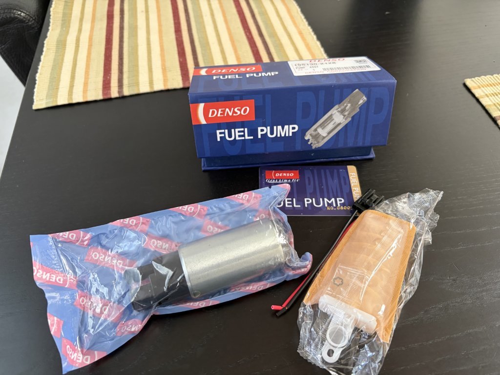 Genuine Denso first time fit fuel pump retail boxes with authentic branding